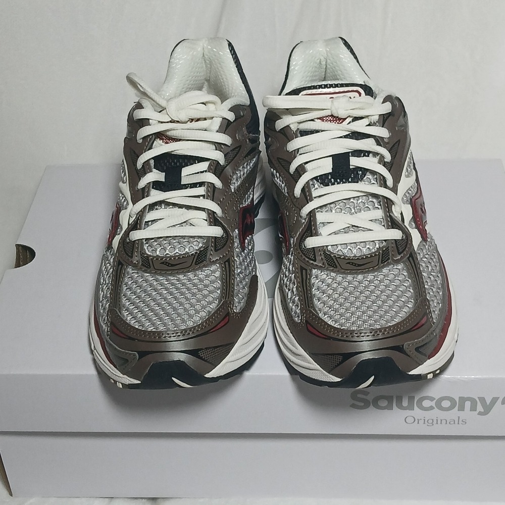 NIB Saucony ProGrid Omni 9 Running Shoes Mens 8 Brown Red Unisex S70739-6 NEW